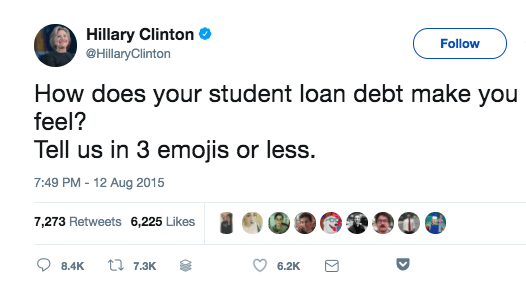Emoji Marketing Example Hillary Clinton