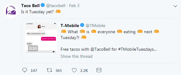Emoji Marketing Example Taco Bell
