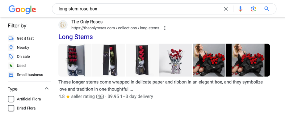 Long Steam Rose Box Image